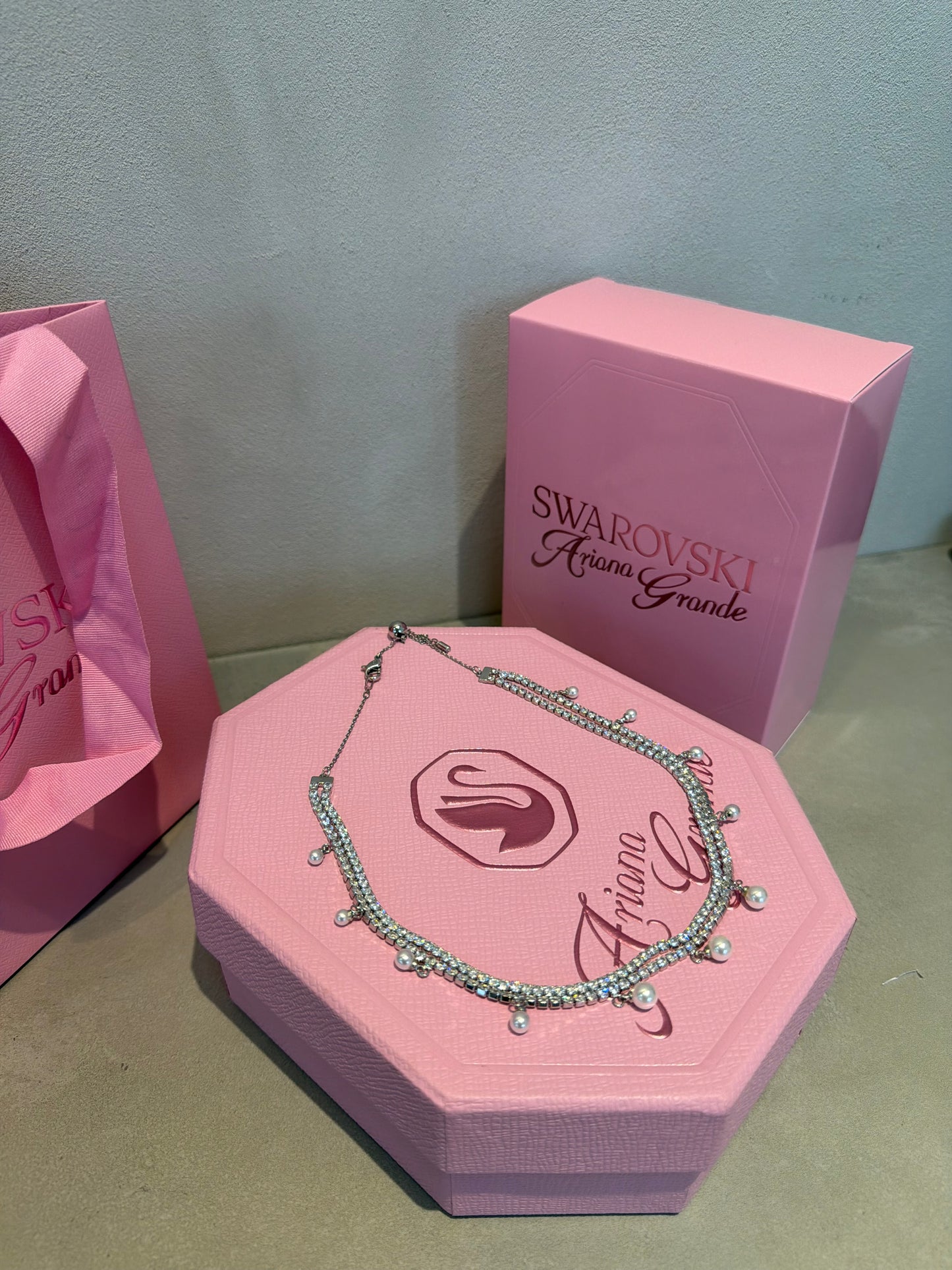 Collar SW perlas colgantes 5689