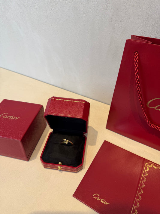 Anillo CRT JUSTE UN CLOU - Dorado con zirconias