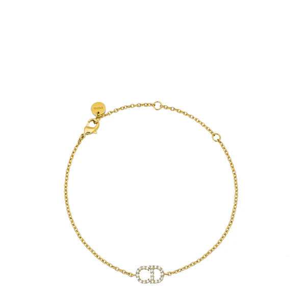 Pulsera CD Dorado – Minimalismo Elegante -5050