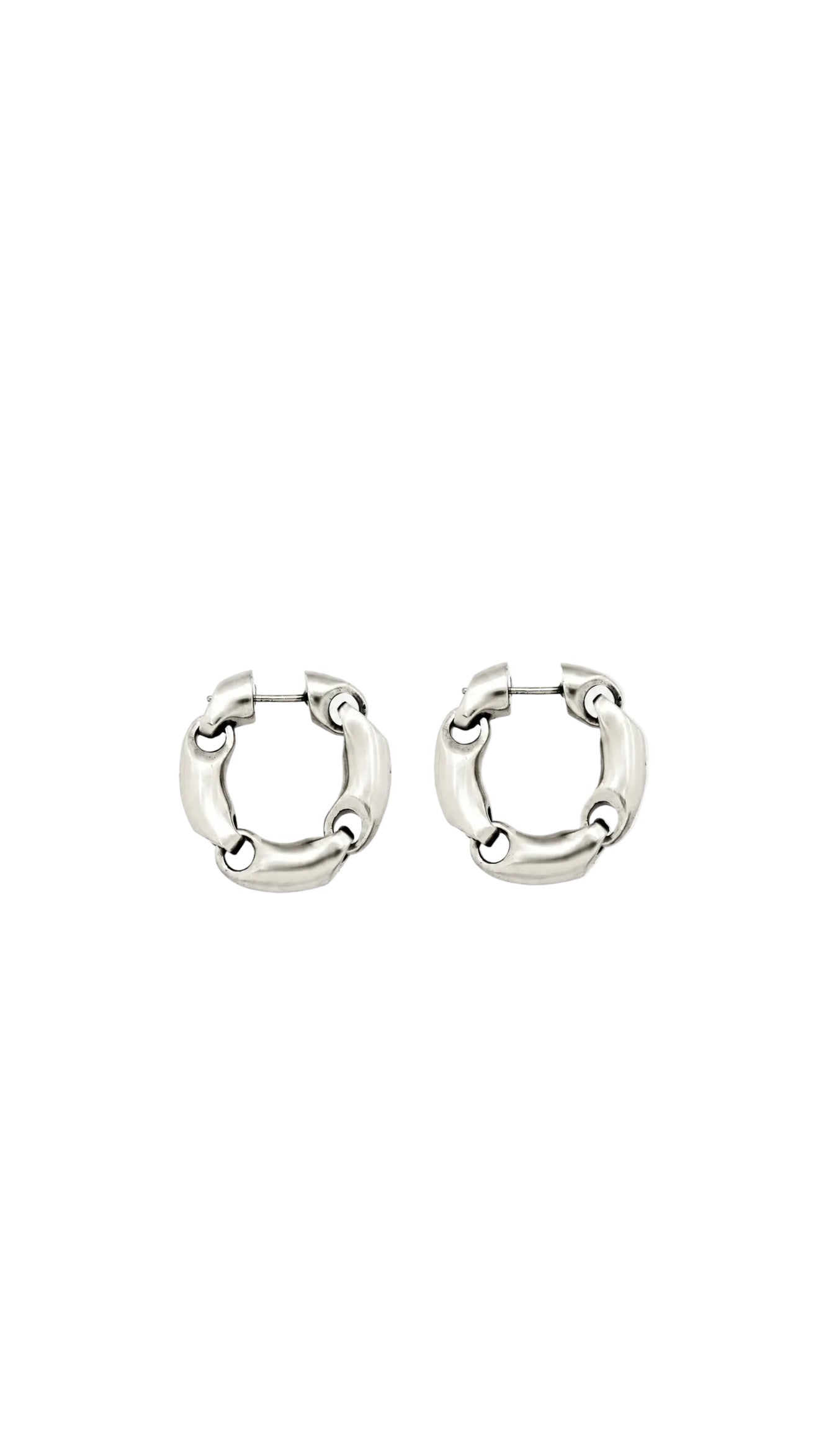 Aretes BLENCIG circulares plateados -5273