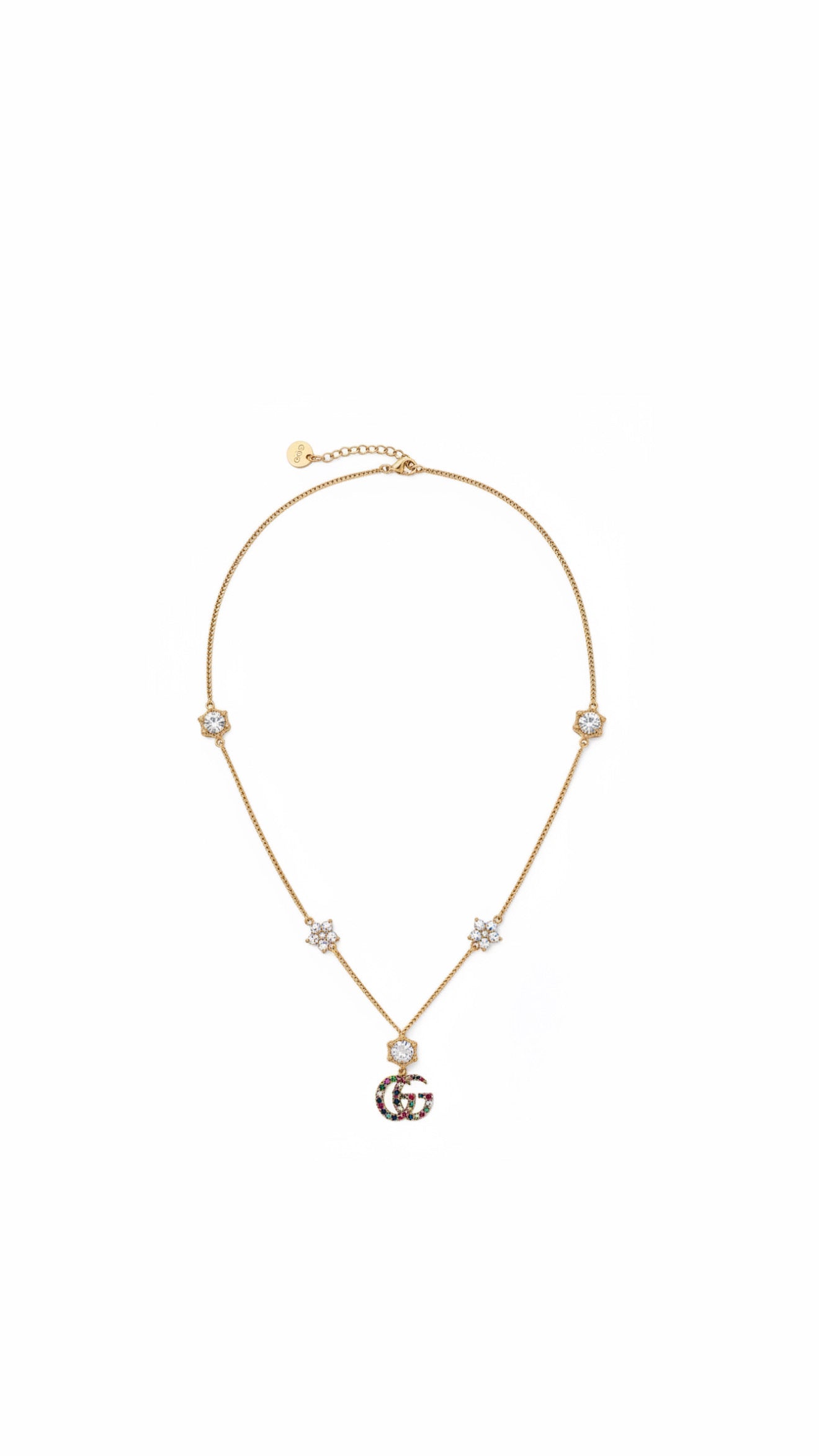 Collar GG flores colores - 5578