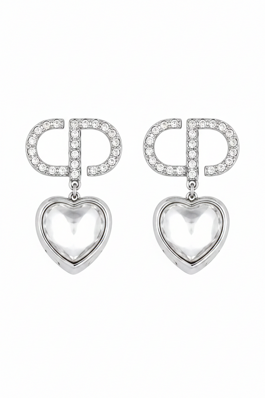 Aretes CD Gema Corazón – Brillo Romántico -5012