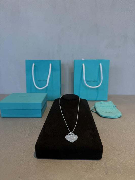 Collar TIF corazón plata 5638