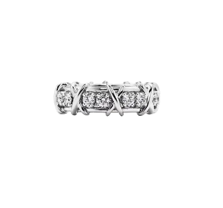 Anillo TIF zirconias plata -5182