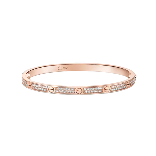 Pulsera CRT LOVE -Delgado- rose gold- diamantes -5157