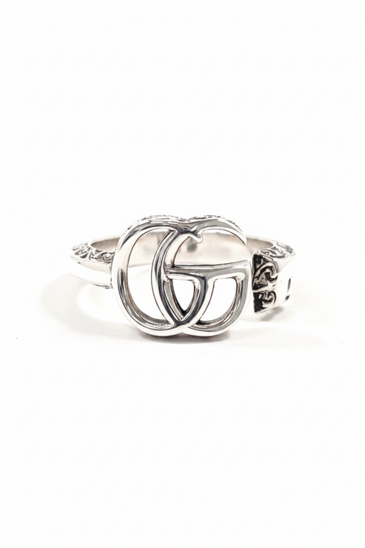 Anillo GG  logo plateado -5215