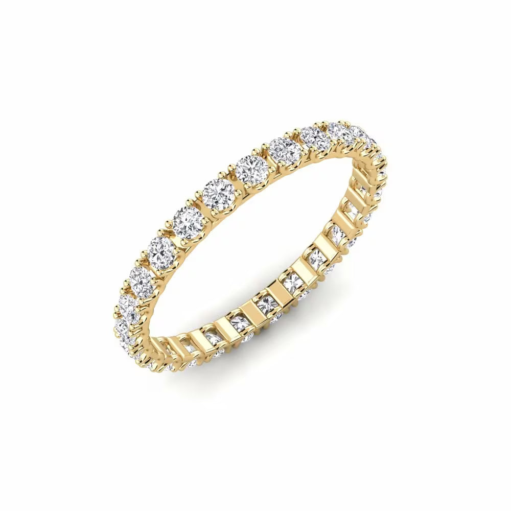 Anillo PAND dorado con zirconias grueso -5256