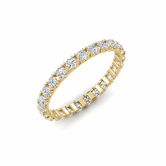 Anillo PAND dorado con zirconias grueso -5256
